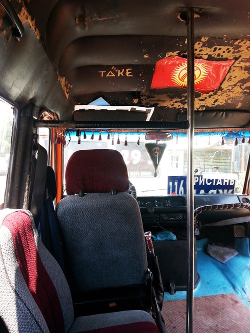 Marshrutka to Yssyk-Kol lake